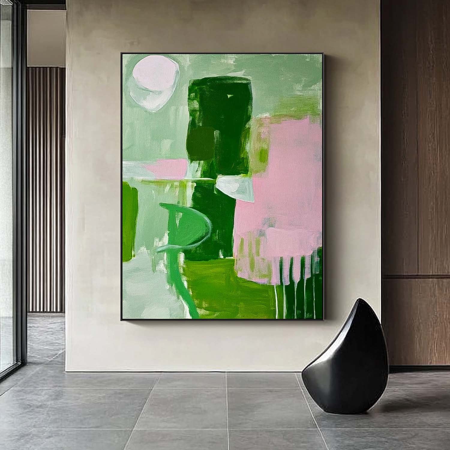 Wall Art Abstract Post-Modern Geometric Collage