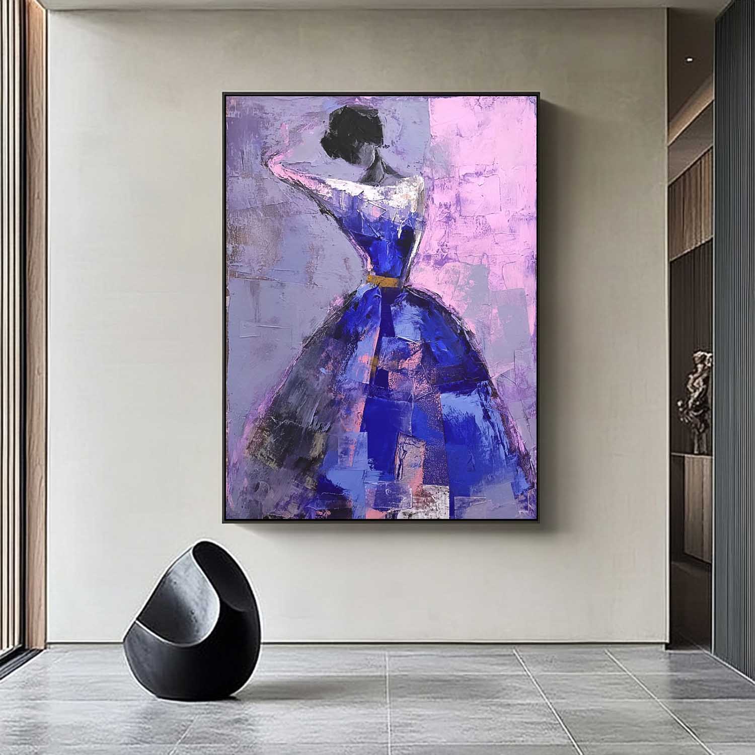 Wall Art Impasto People Sophisticated Mysterious