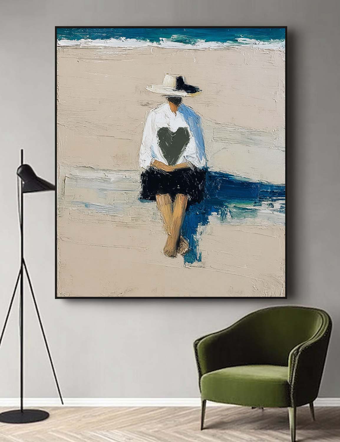 Wall Art People Serene Coastal Romantic