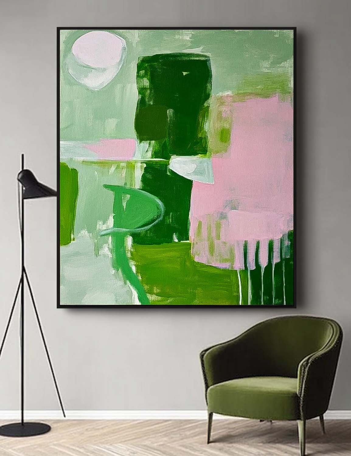 Wall Art Abstract Post-Modern Geometric Collage