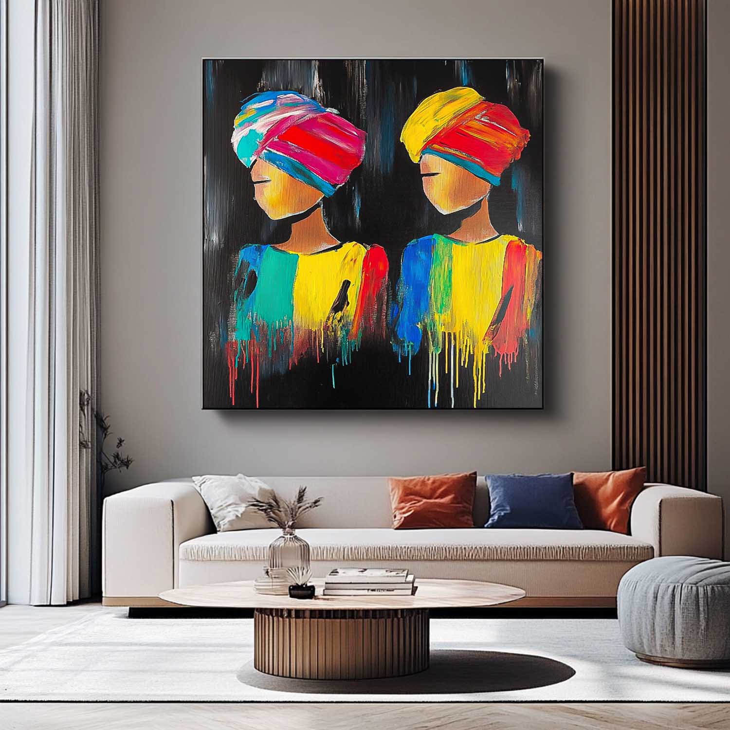 Wall Art People Bold Headwrap Dramatic