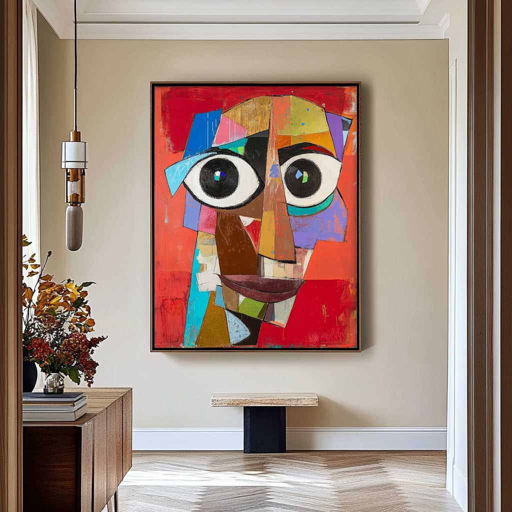 Wall Art People Geometric Deconstructed Form