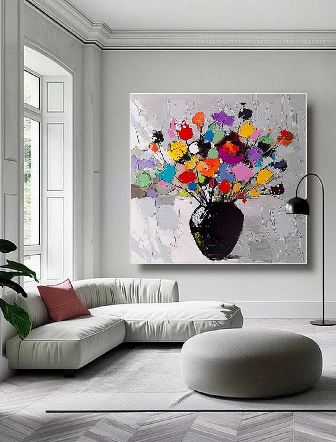 Wall Art Flower Modern Maximalist Pop