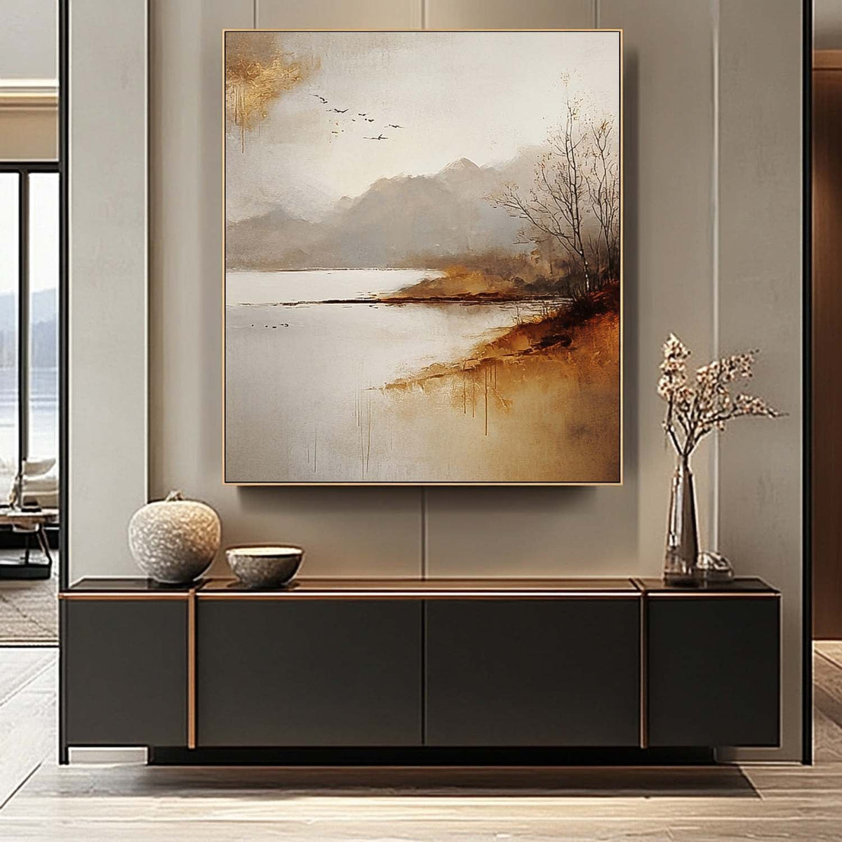 Wall Art Landscape Tranquil Wabi-Sabi Atmosphere