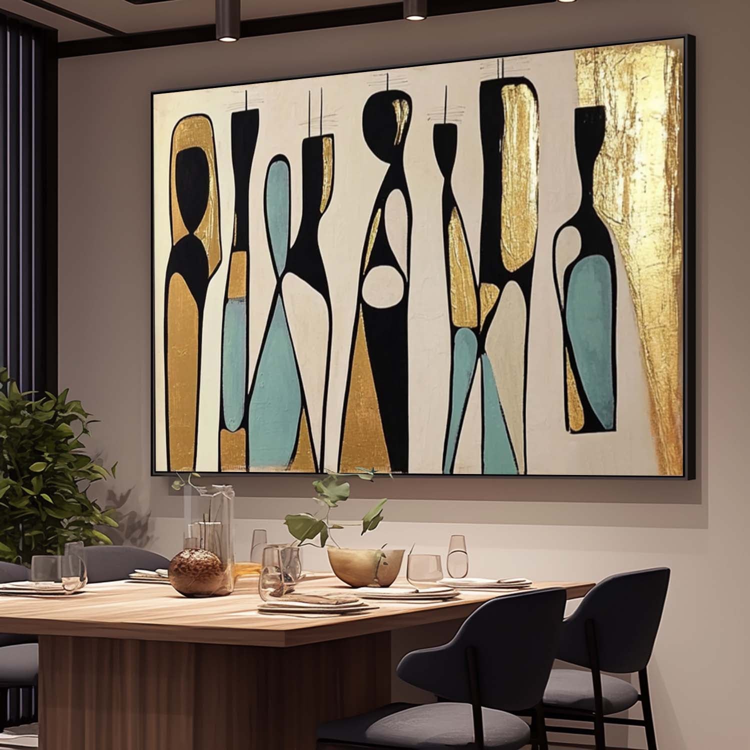 Wall Art People Lyrical Abstract Retro