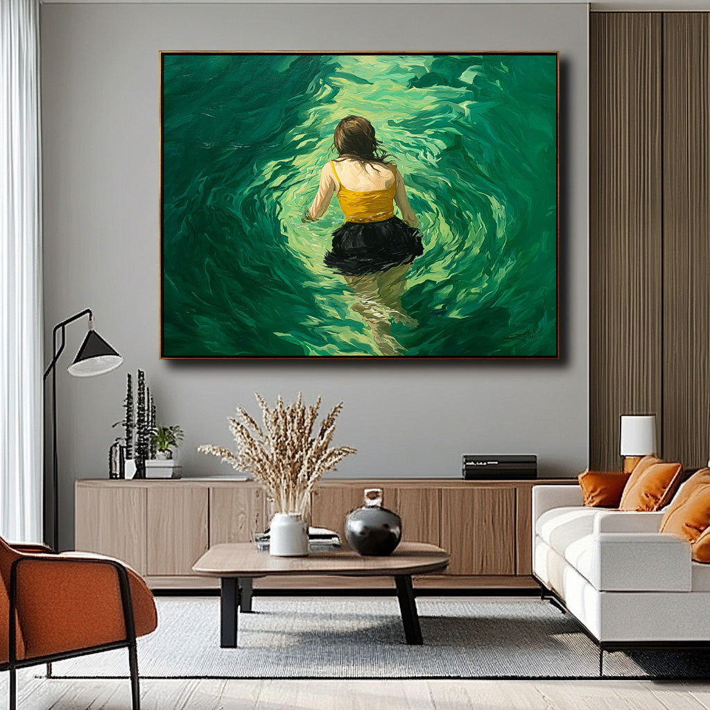 Wall Art People Freeing Energetic Retro Pop