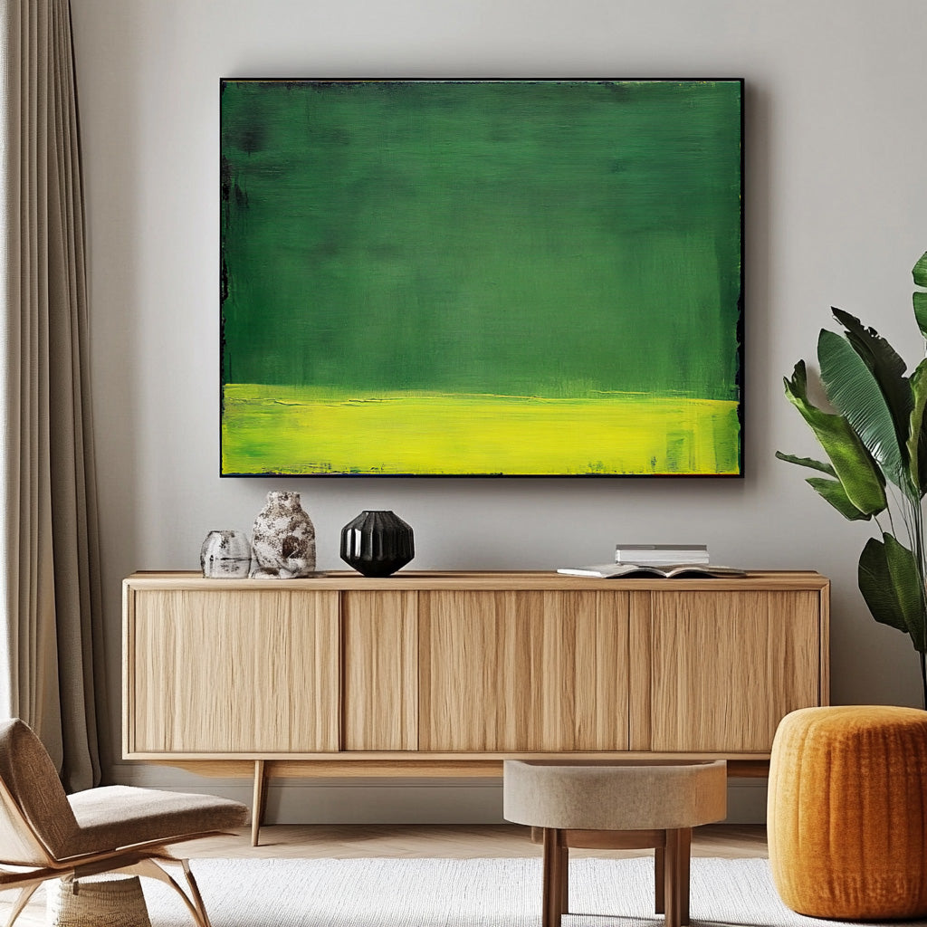 Wall Art Minimalist Color Field Green Nature