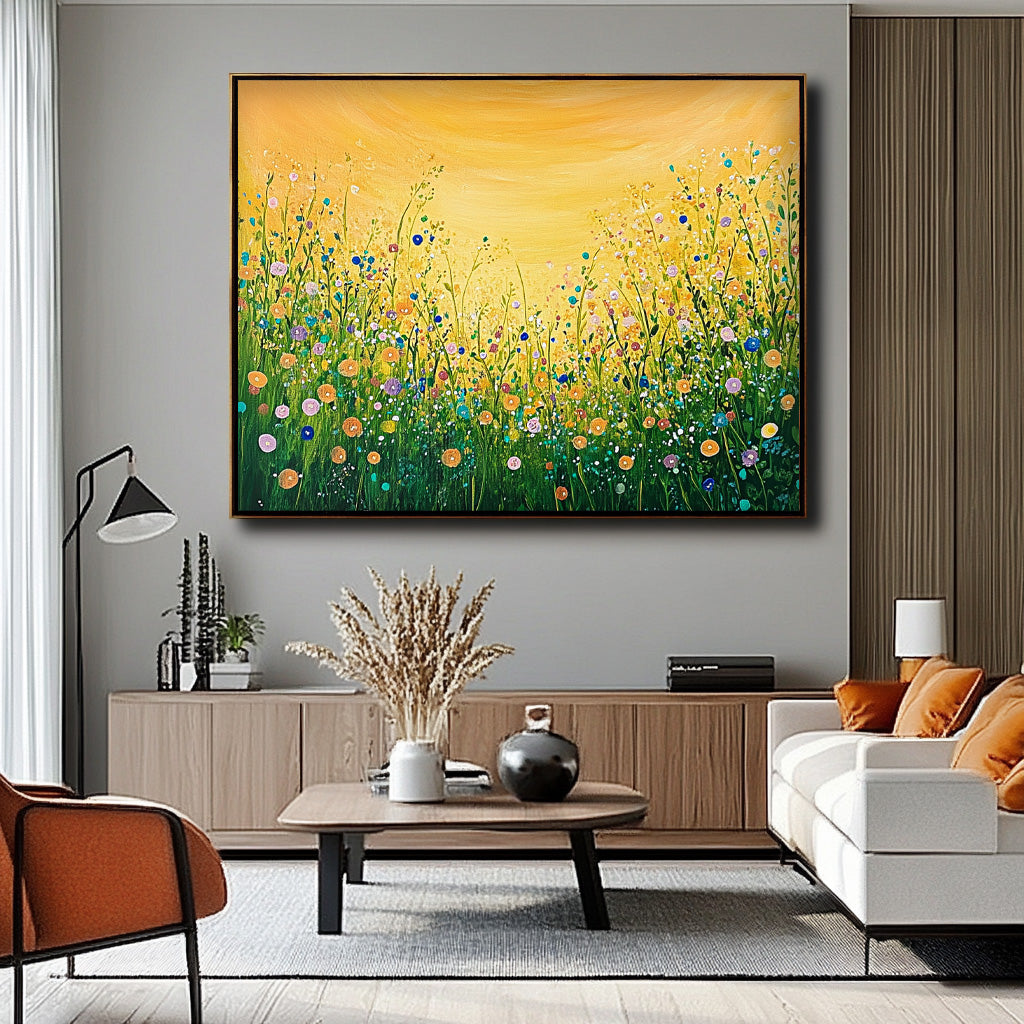 Wall Art Flower Cheerful Sunny Pastoral