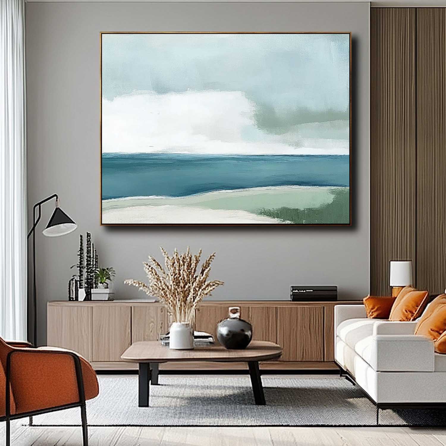 Wall Art Landscape Minimalist Solitary Boat