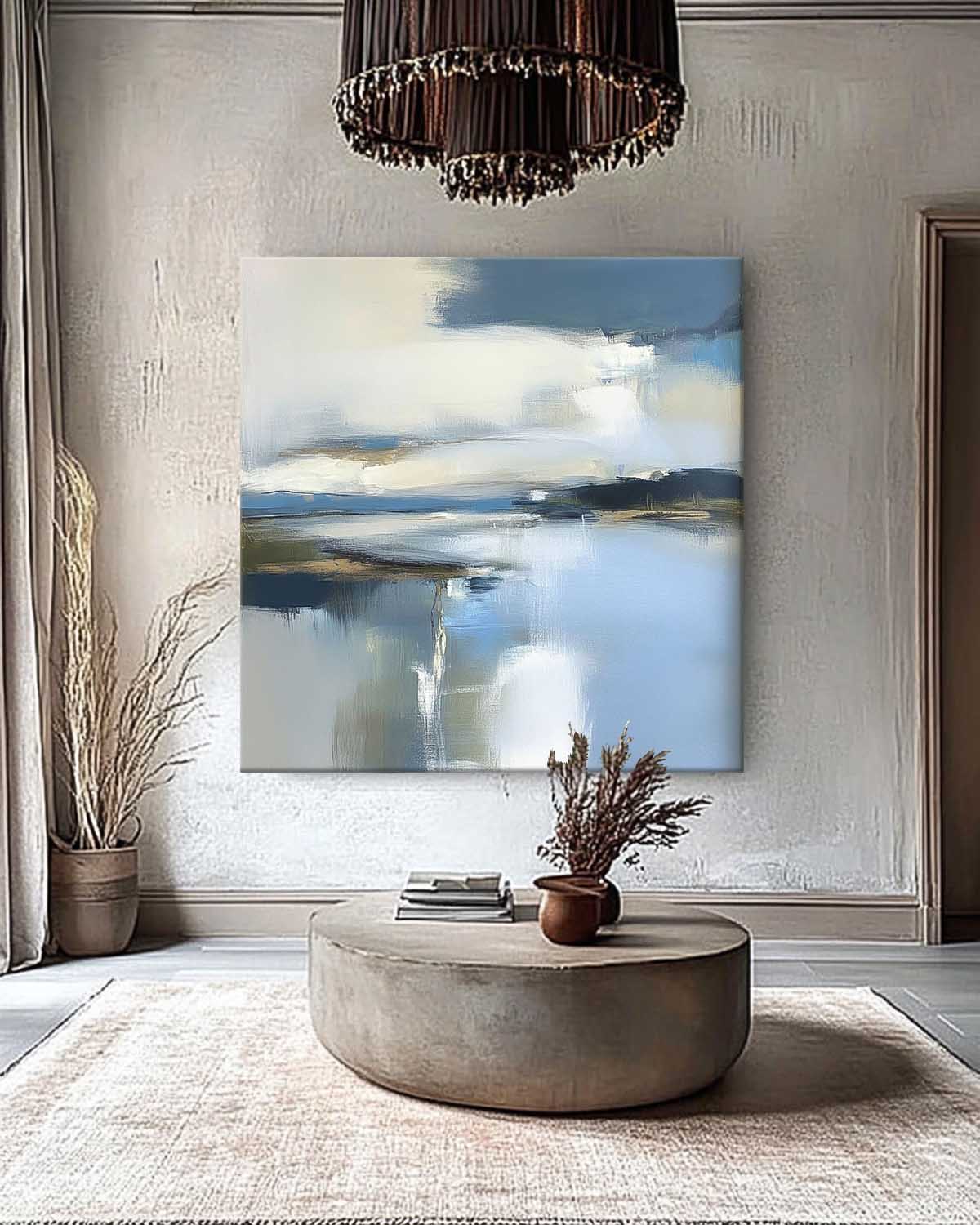 Wall Art Landscape Tranquil Misty Cool Tone