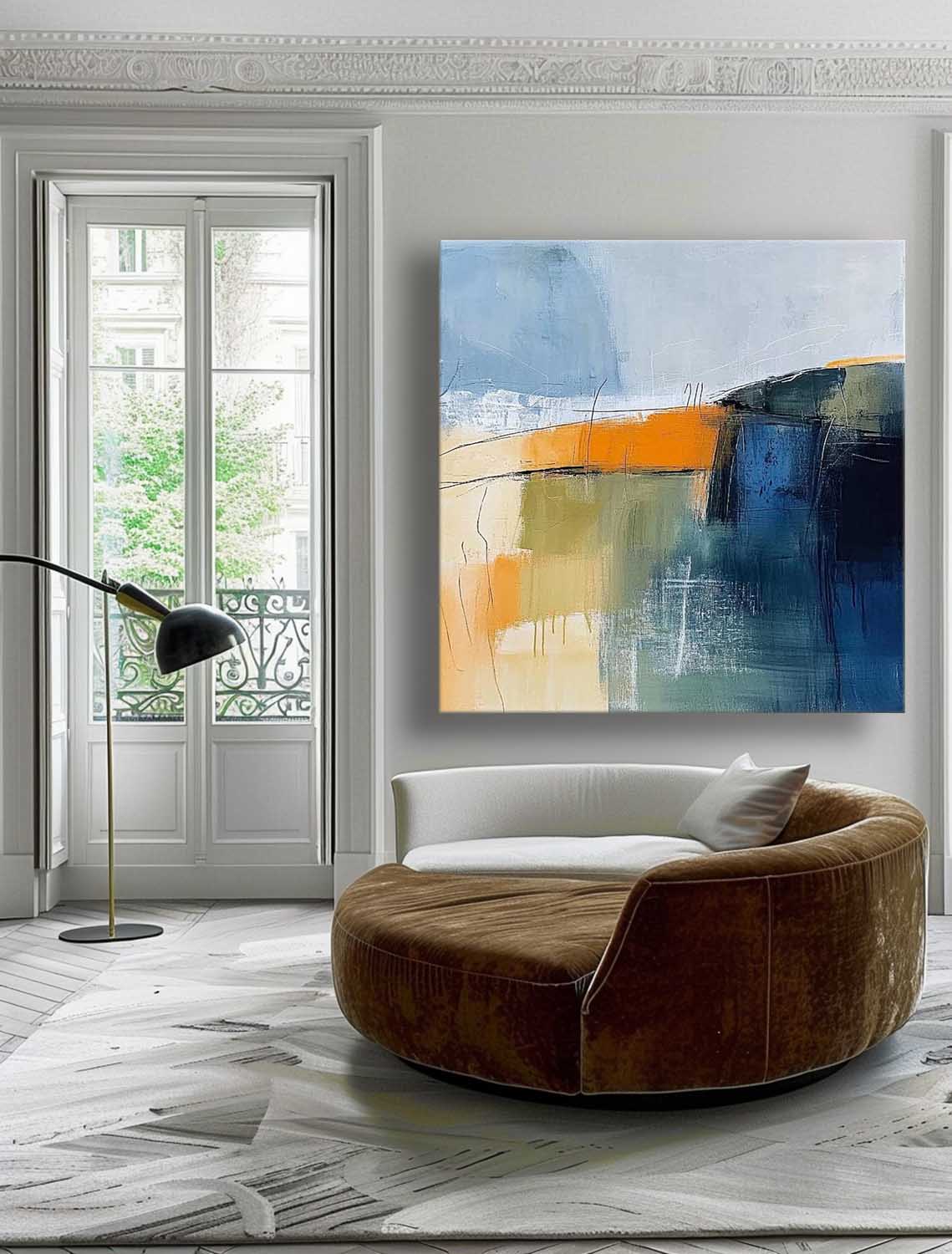 Wall Art Abstract Expressionist Painterly Scene