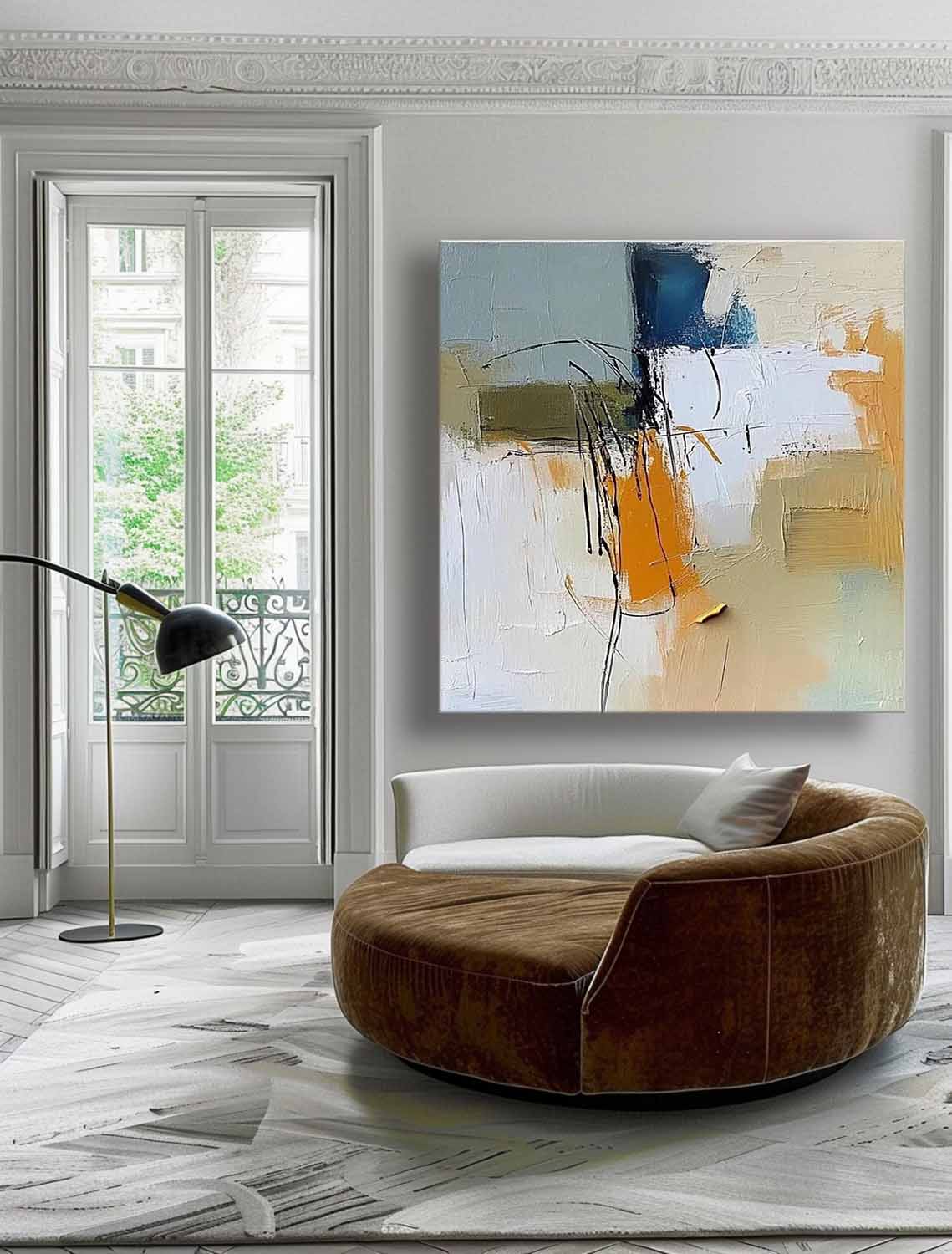 Wall Art Abstract Scene Expressive Calm