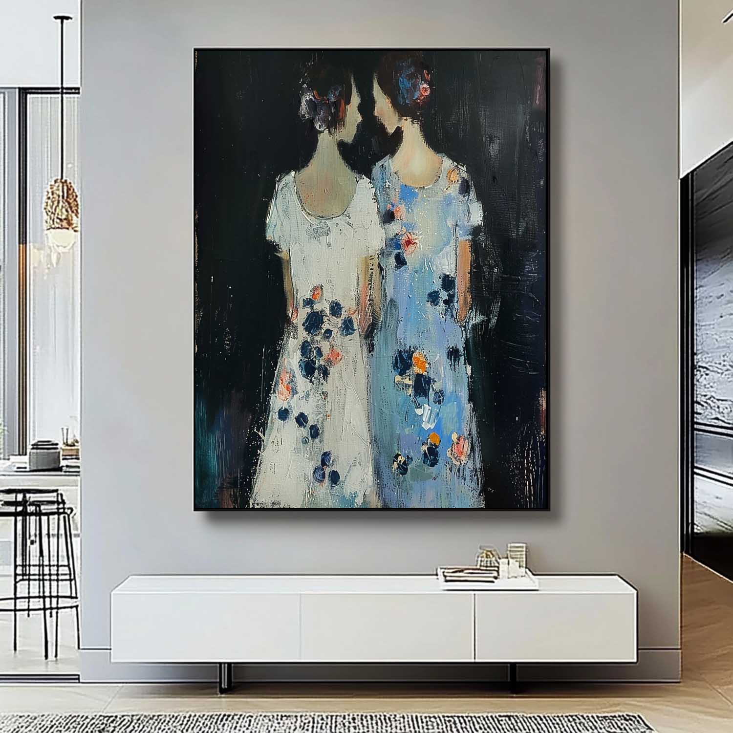 Wall Art People Retro Pop Color Block Figurative