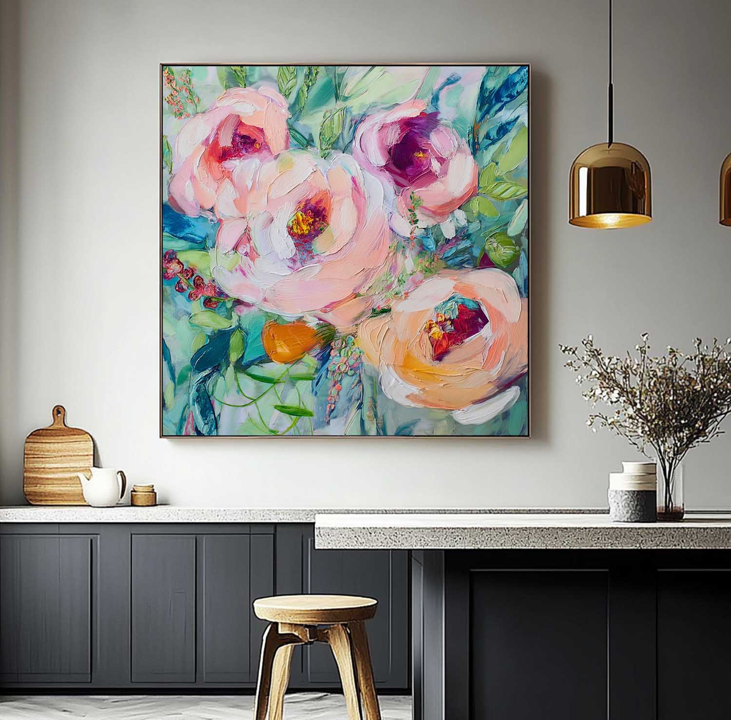 Wall Art Flower Fresh Romantic Botanical