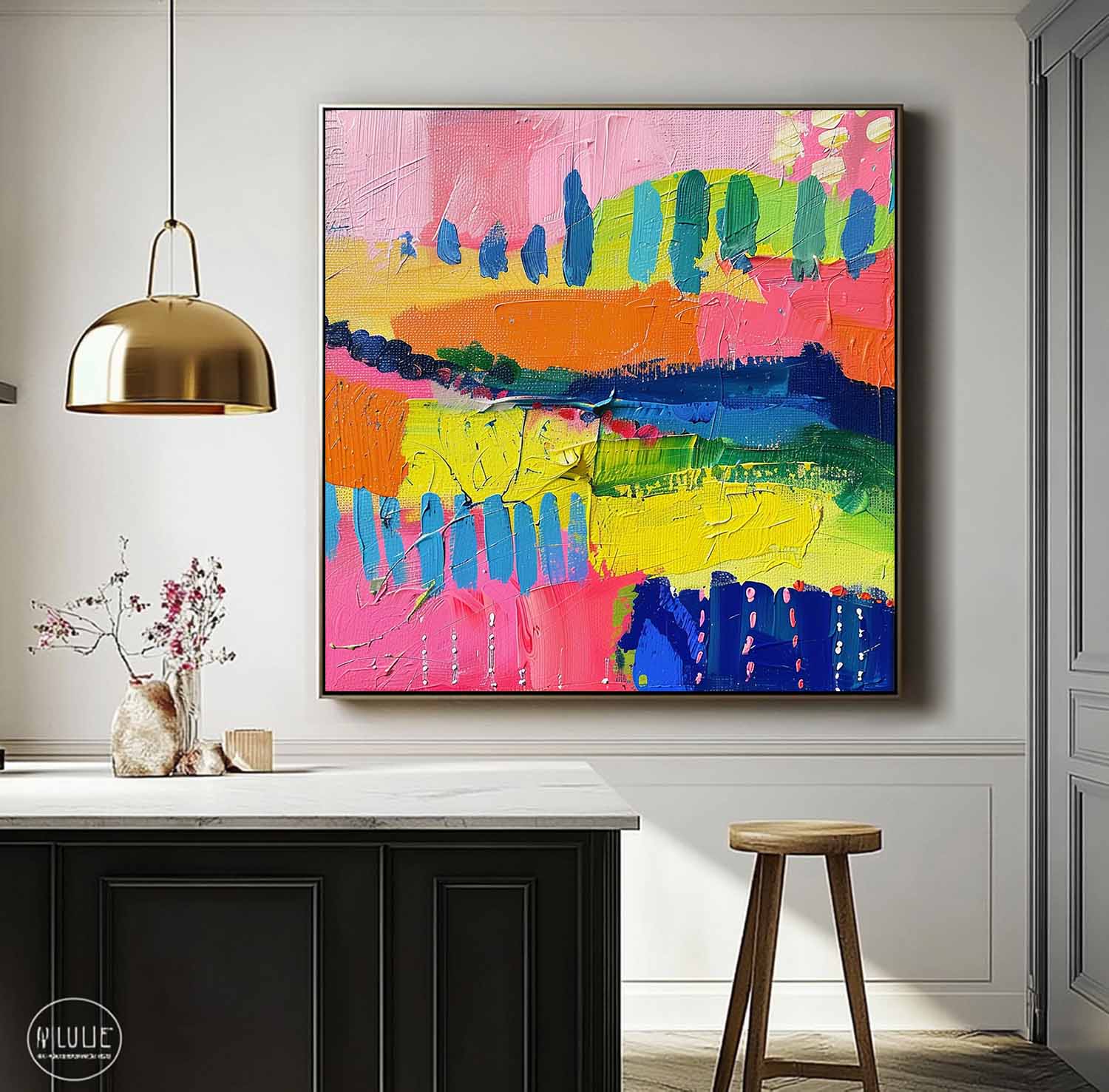 Wall Art Abstract Energetic Tropical Artistic