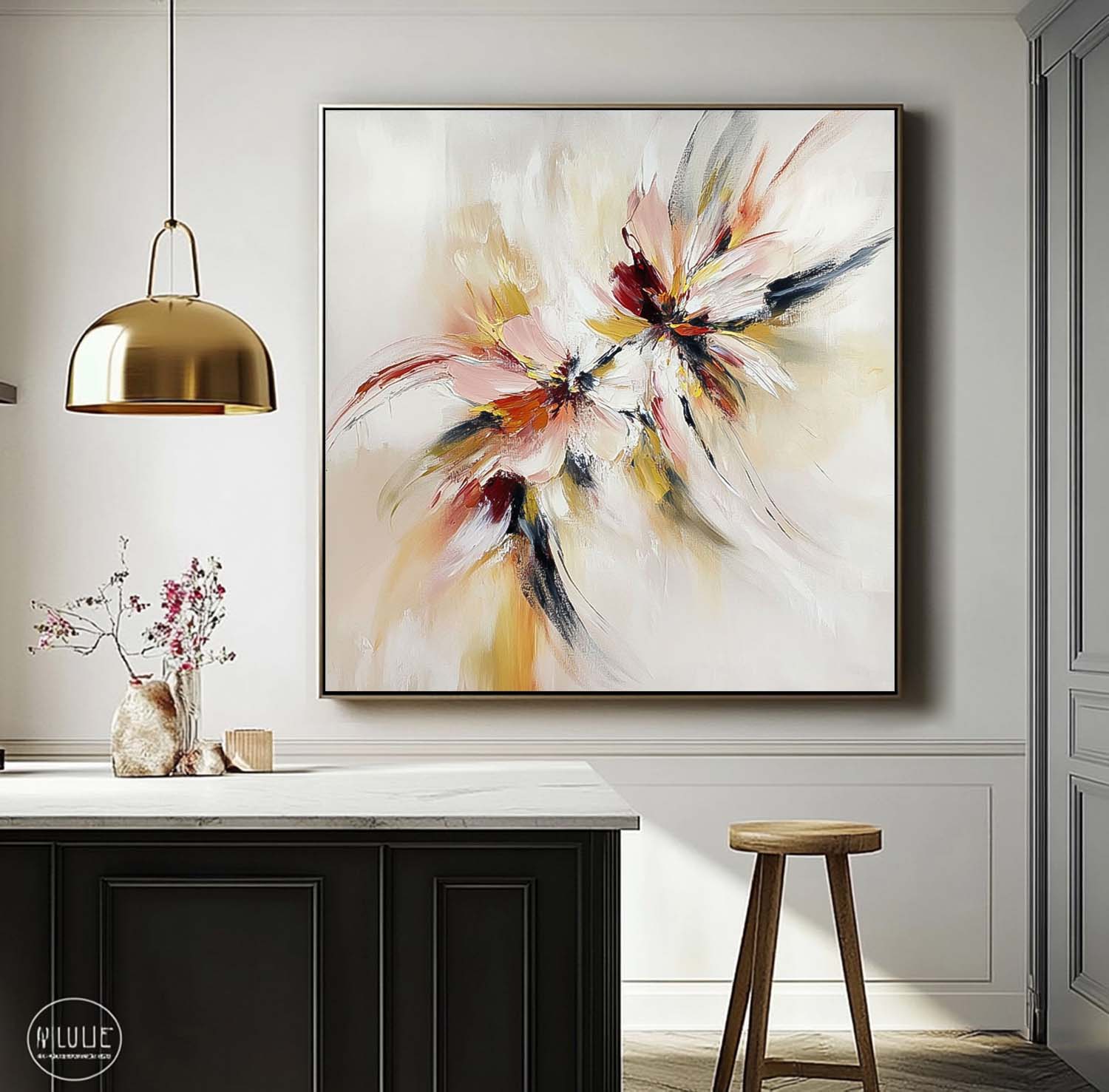 Wall Art Abstract Expressionist Dynamic Burst