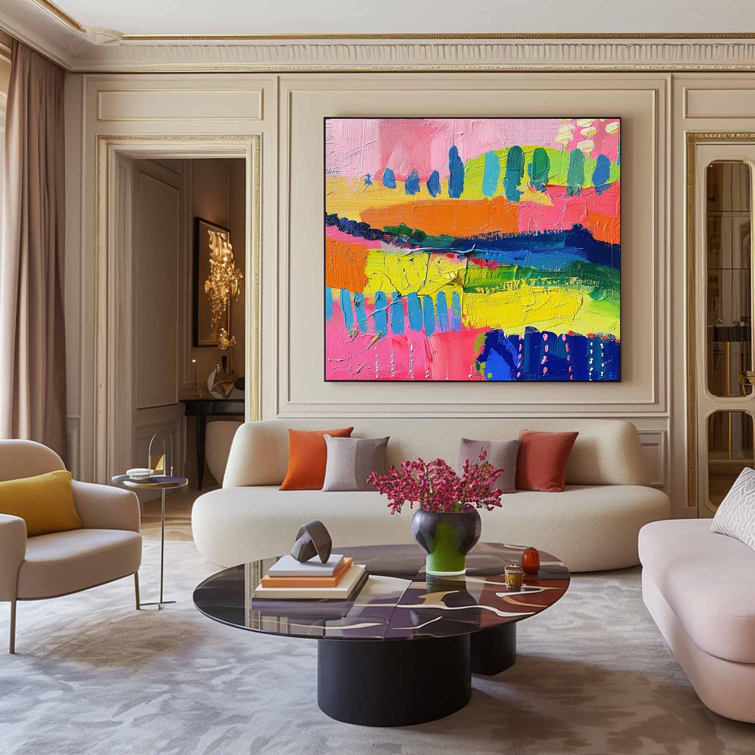 Wall Art Abstract Energetic Tropical Artistic