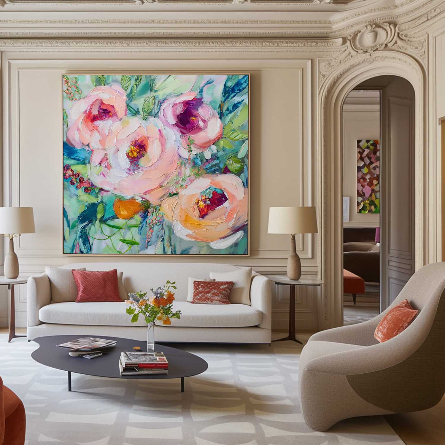 Wall Art Flower Fresh Romantic Botanical
