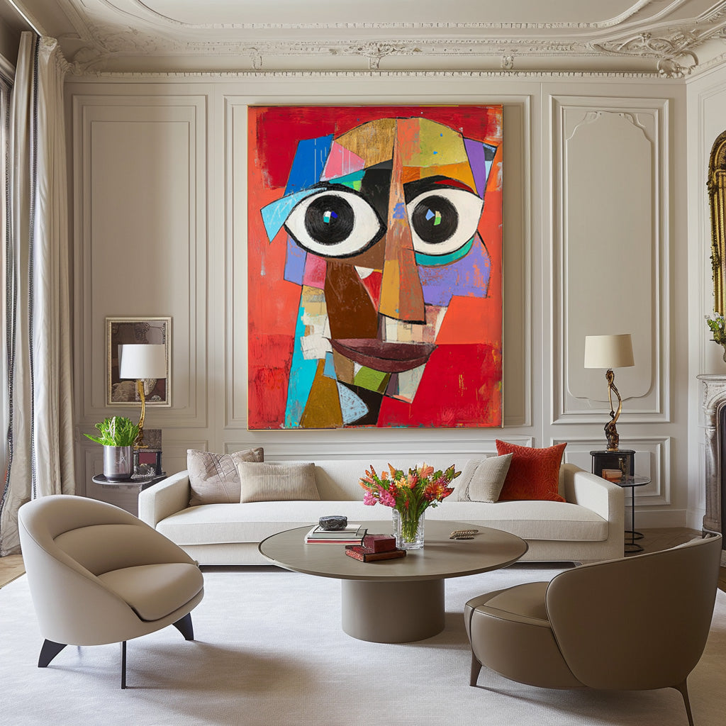 Wall Art People Geometric Deconstructed Form