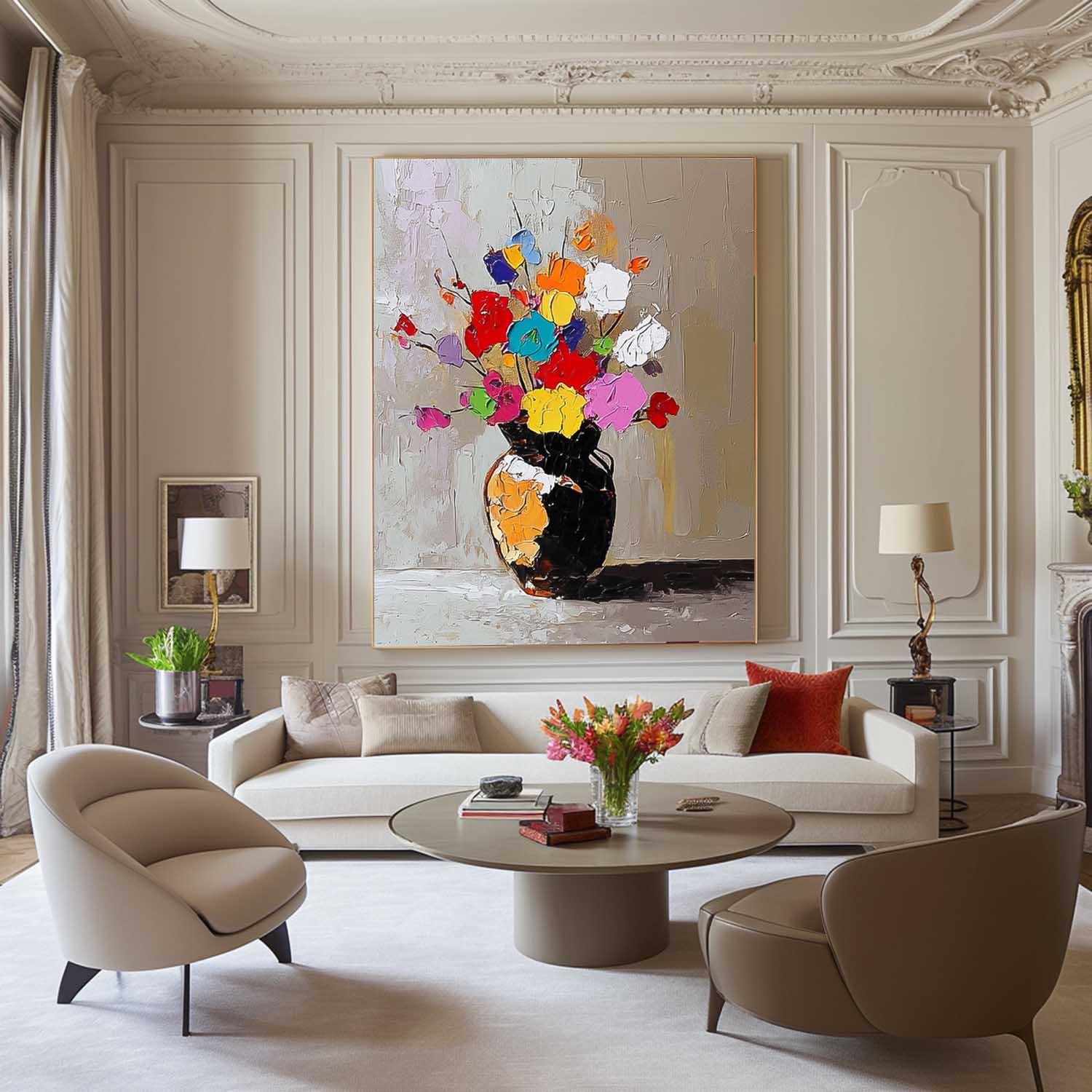 Wall Art Flower Lyrical Elegant Soft Romantic