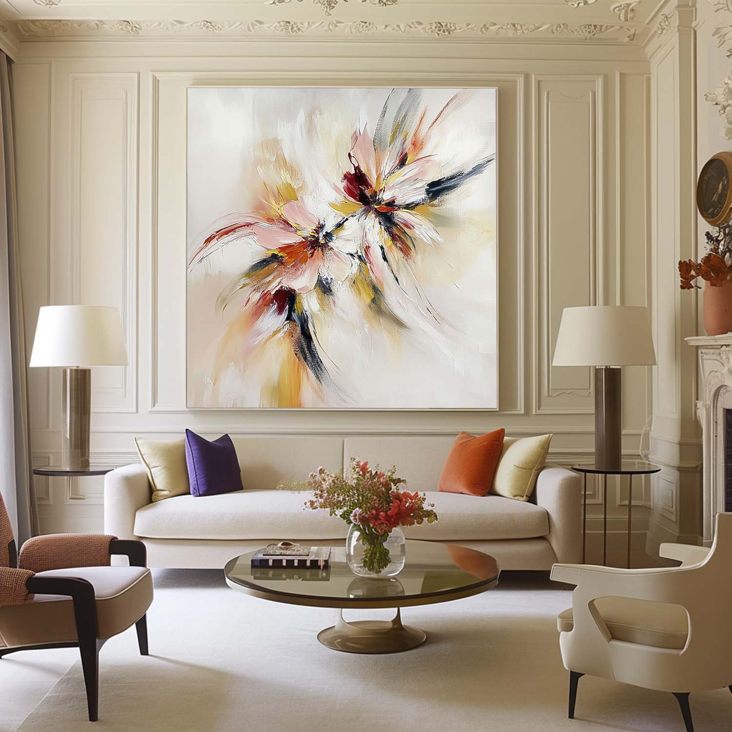 Wall Art Abstract Expressionist Dynamic Burst