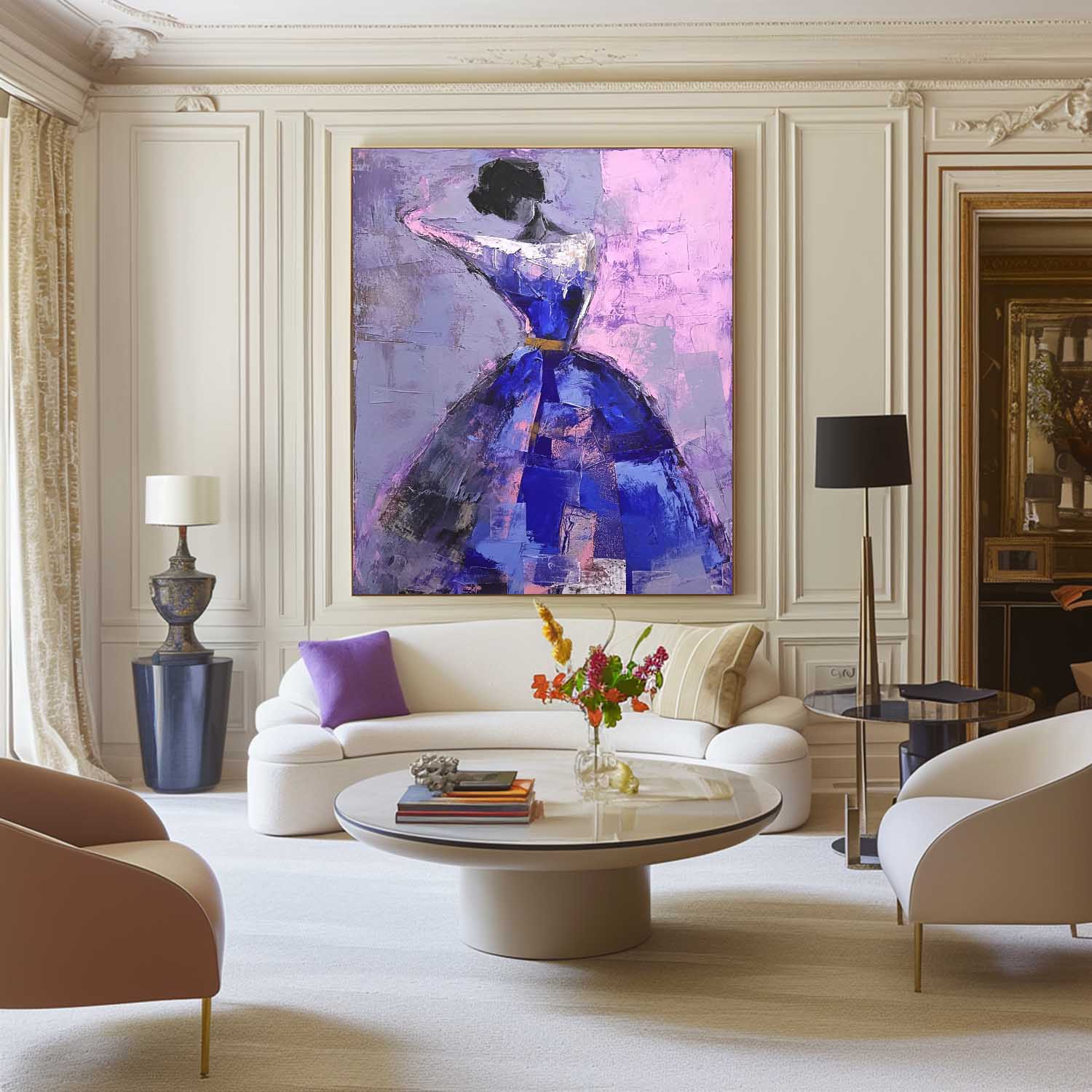 Wall Art Impasto People Sophisticated Mysterious