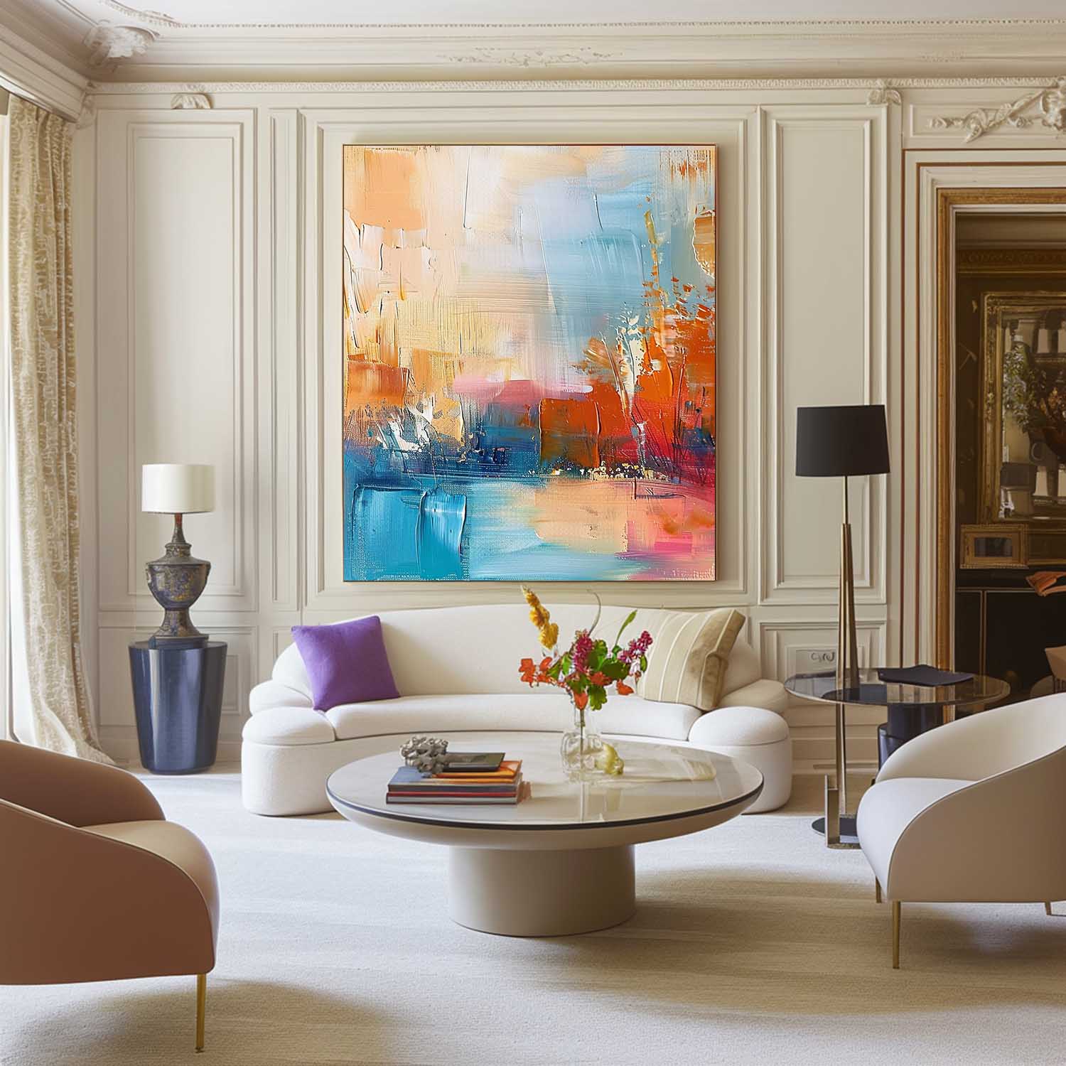 Wall Art Abstract Impasto Modern Pop