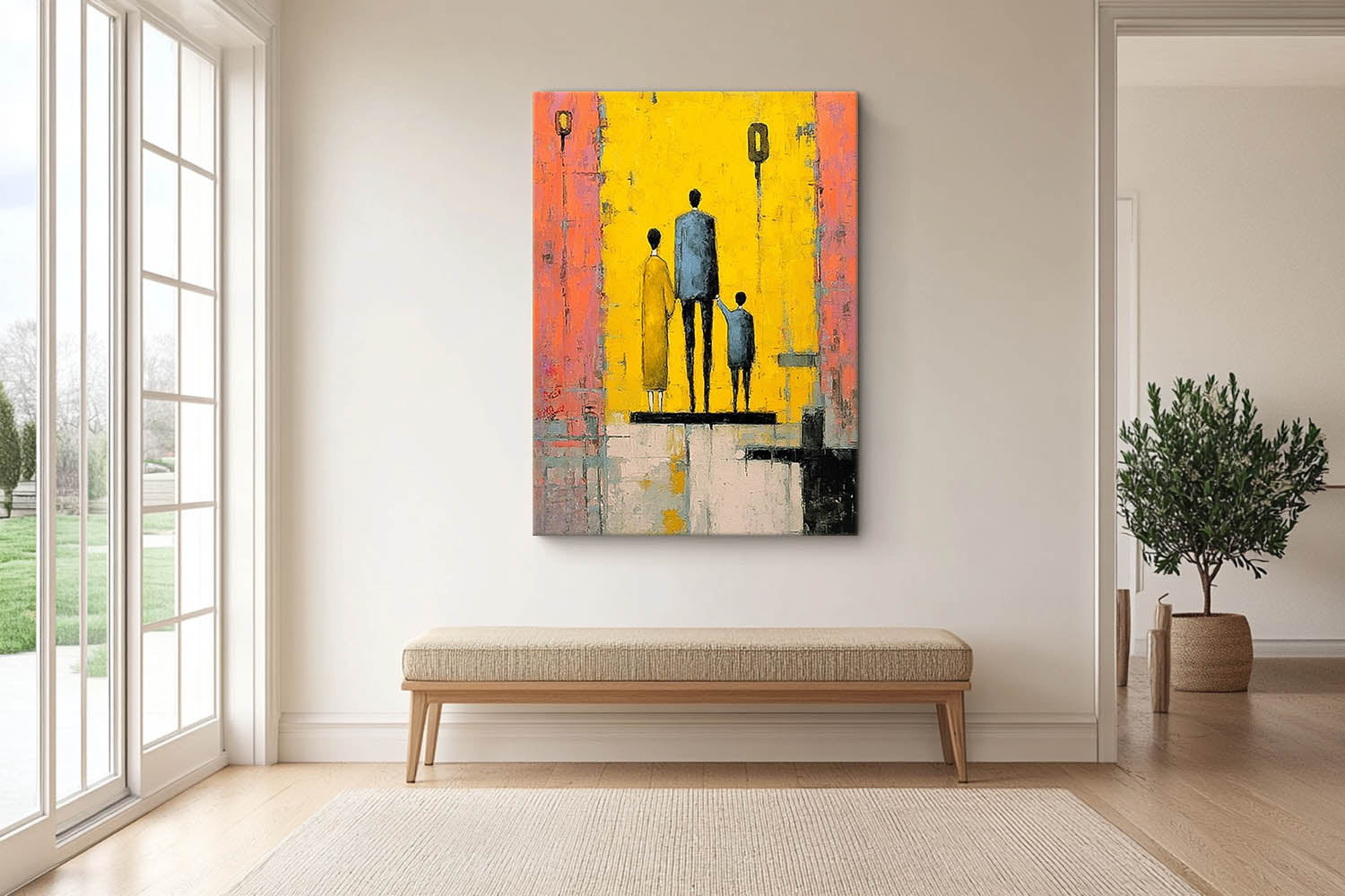 Wall Art People Contemporary Heartwarming Family