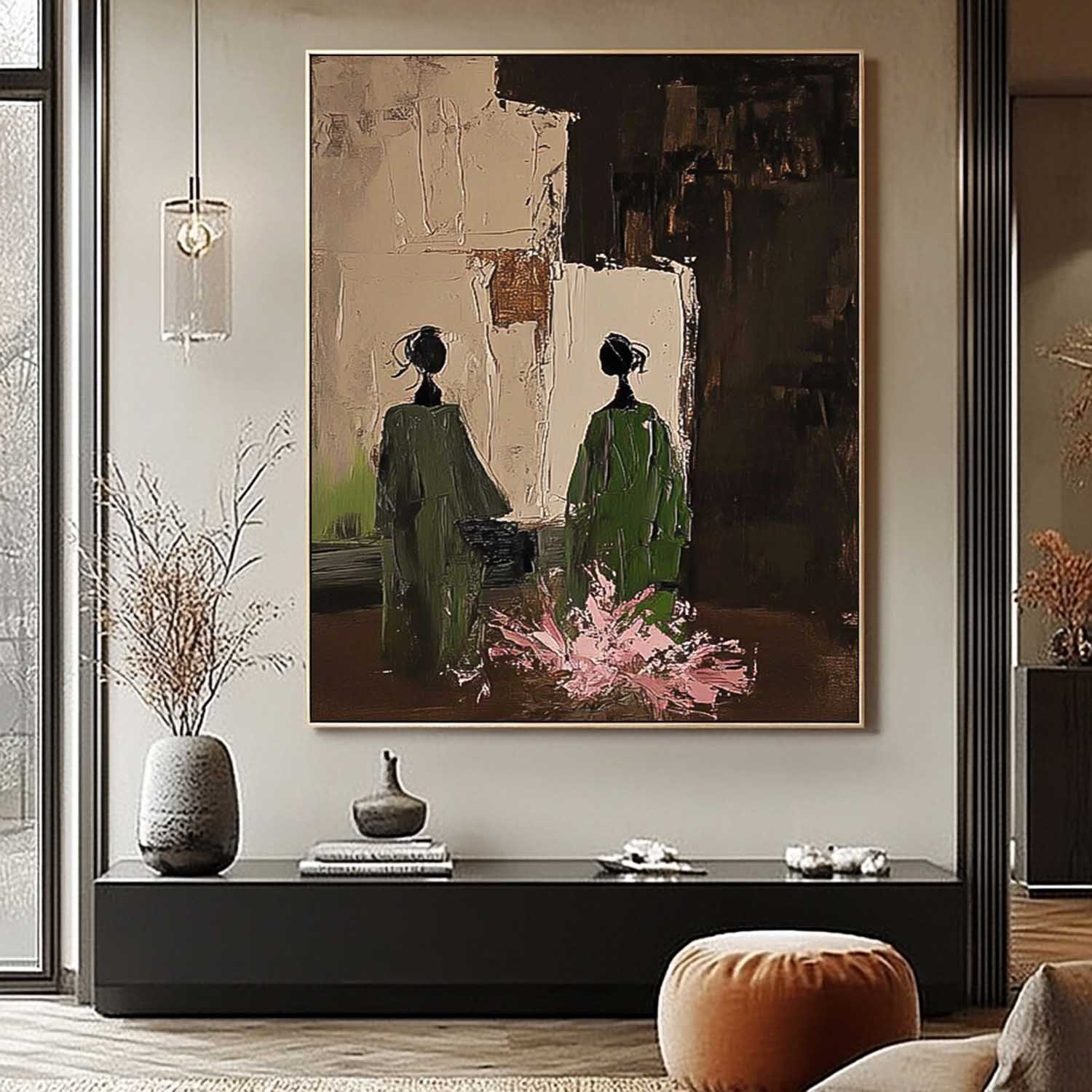 Wall Art Women in Emerald