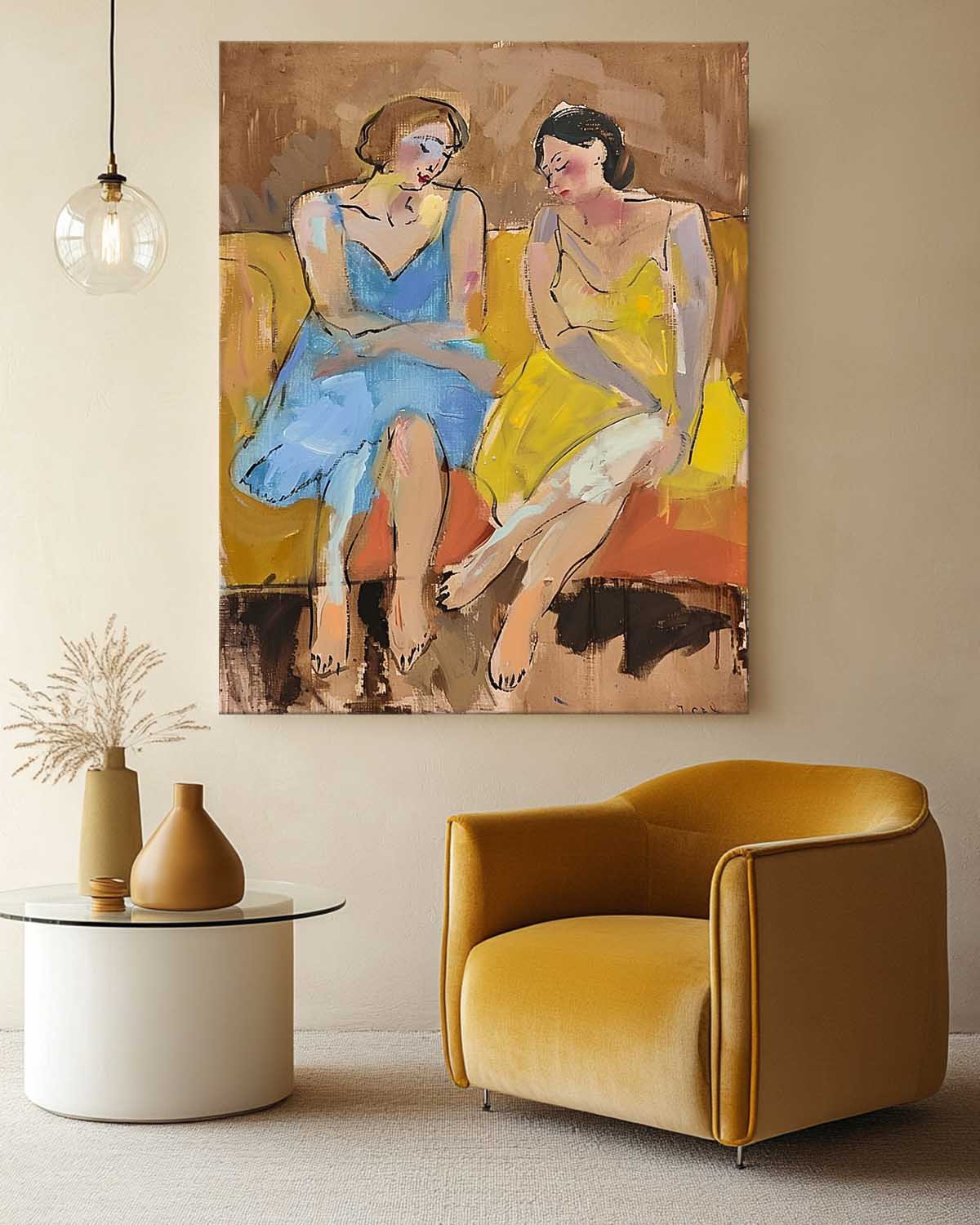 Wall Art Abstract Figure Contemporary Expressionist