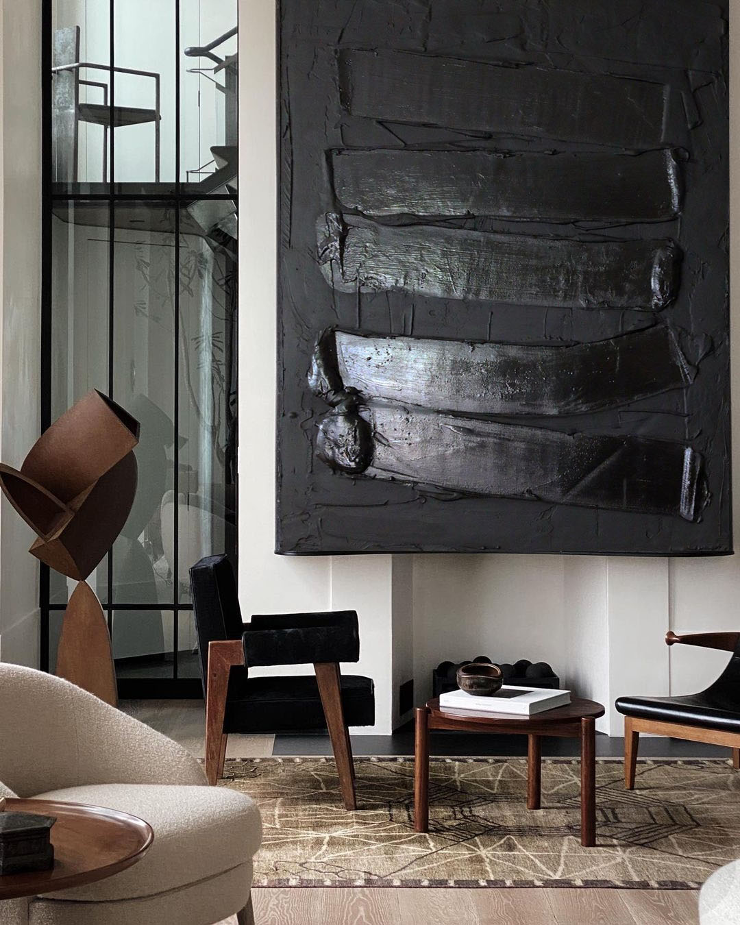 Black Minimalist Painting