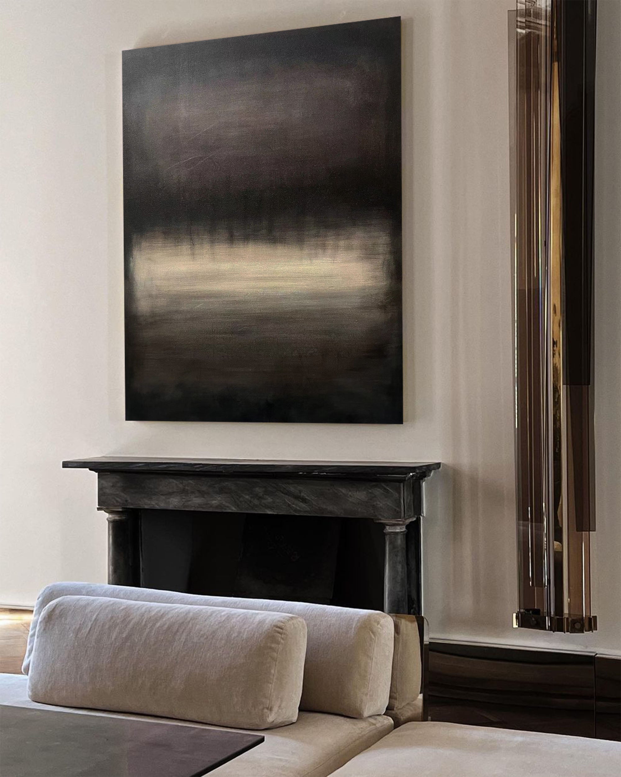 Black Abstract Painting