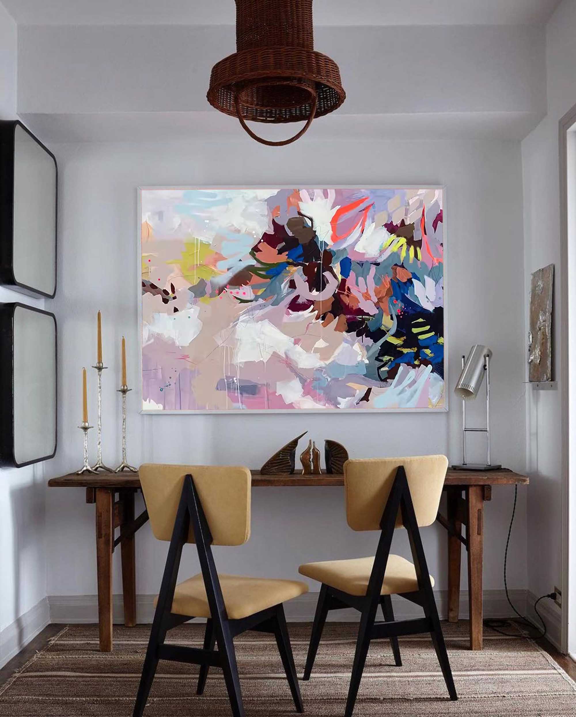 Abstract Canvas Art AB067 - Neutralighting