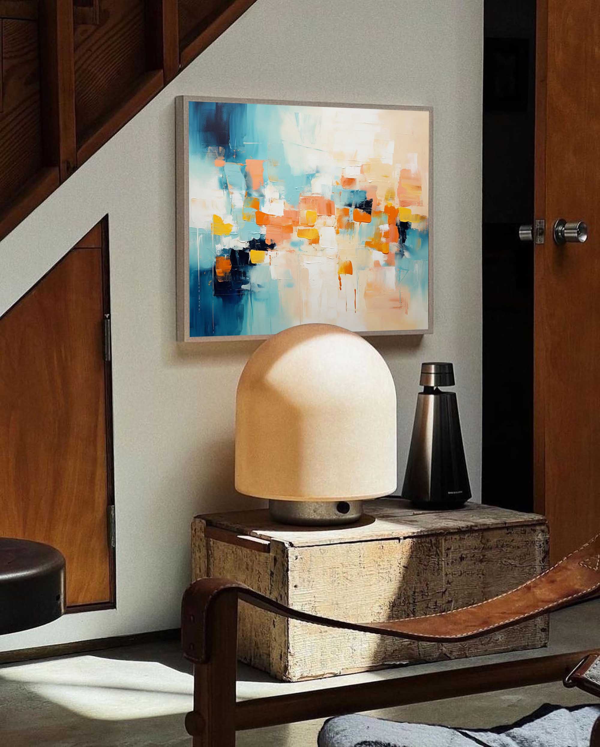 Abstract Canvas Art AB227 - Neutralighting