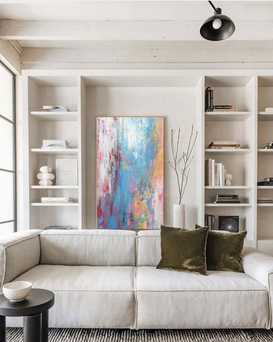 Colorful Textured Abstract Canvas Wall Art