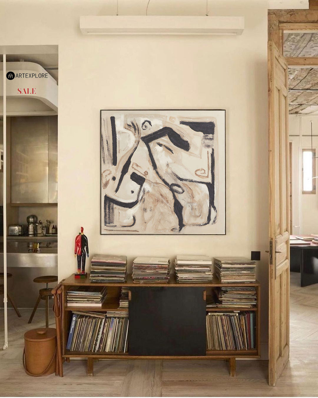 Modern Abstract Painting ABAS122 - Neutralighting
