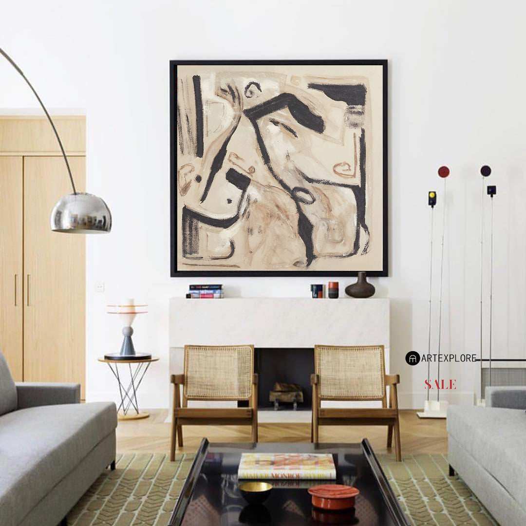 Modern Abstract Painting ABAS122 - Neutralighting
