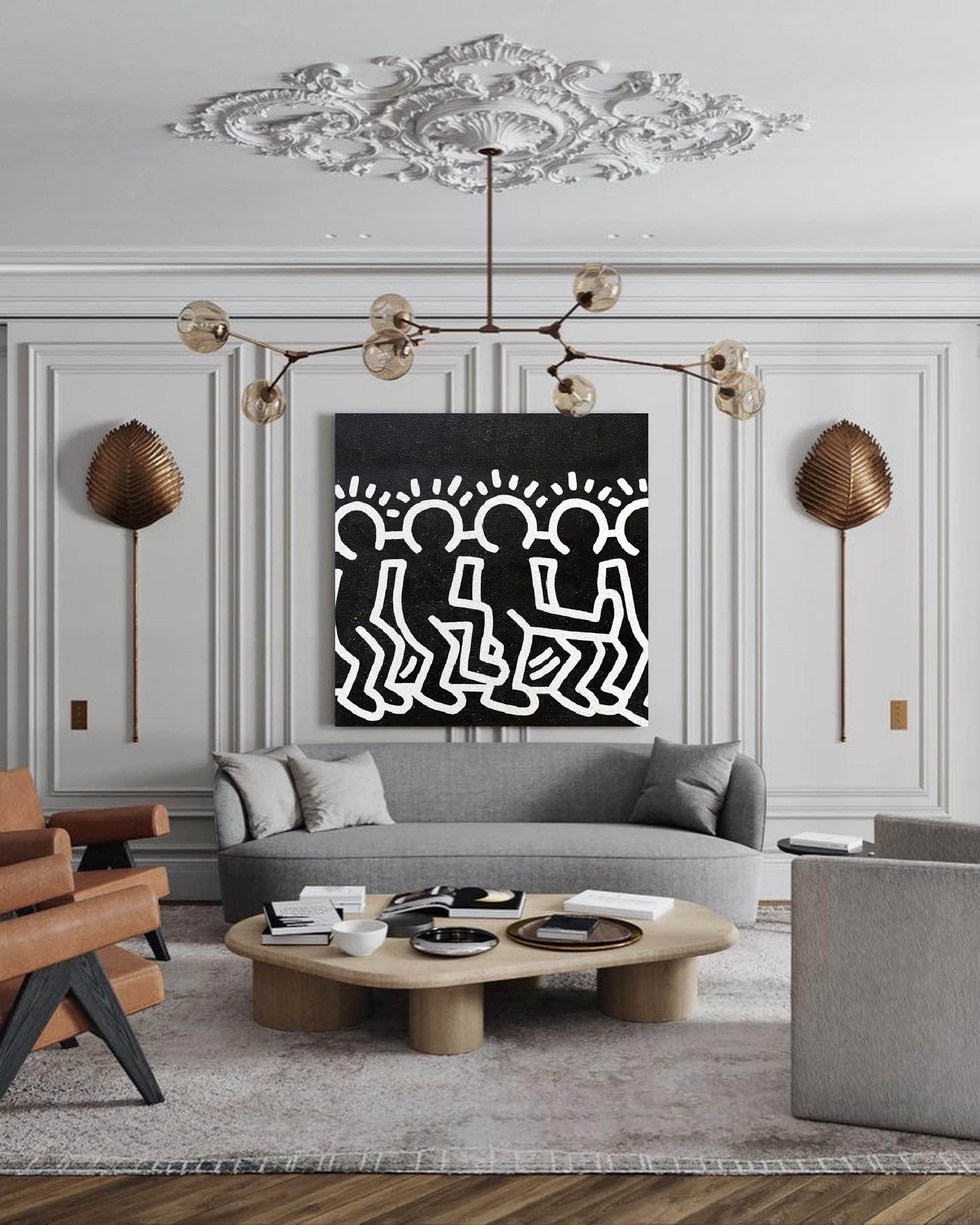 Keith Haring Style painting KS022 - Neutralighting