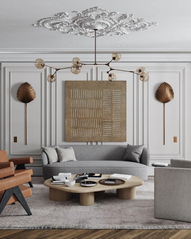 Wall Art Wabi-Sabi Rustic Geometric Relief