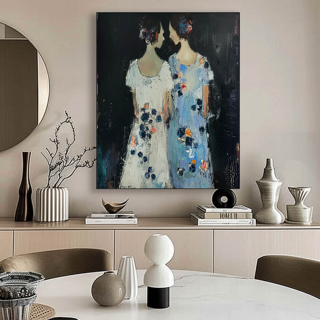 Wall Art People Retro Pop Color Block Figurative