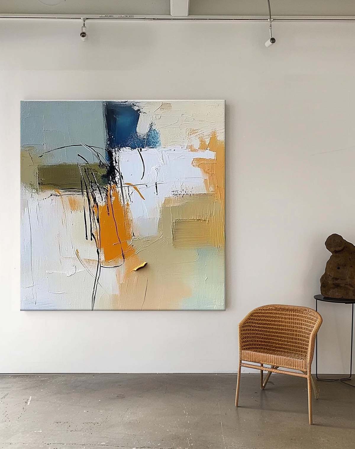 Wall Art Abstract Scene Expressive Calm