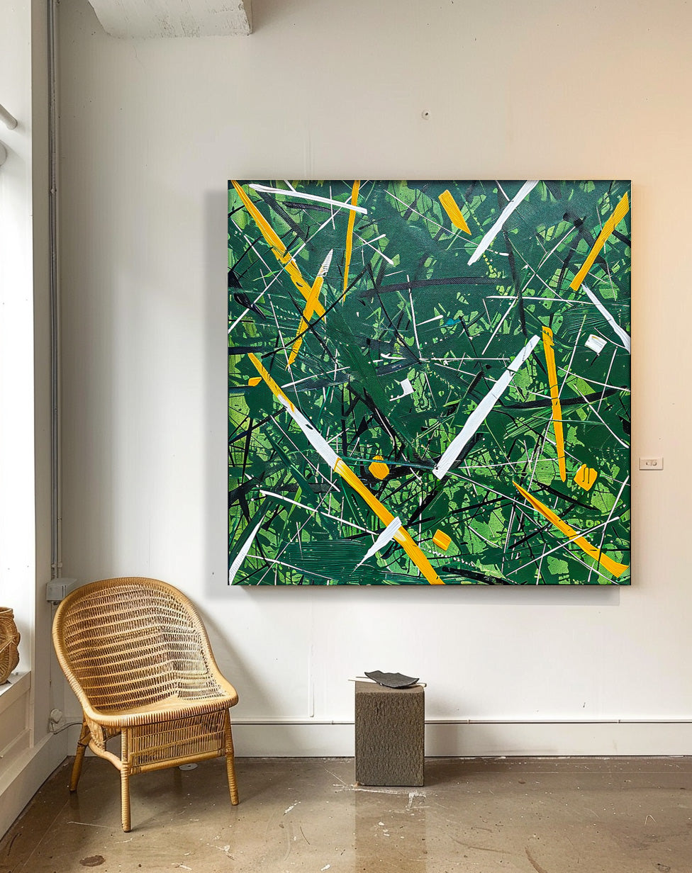 Wall Art Vibrant Abstract Expressionist Painterly