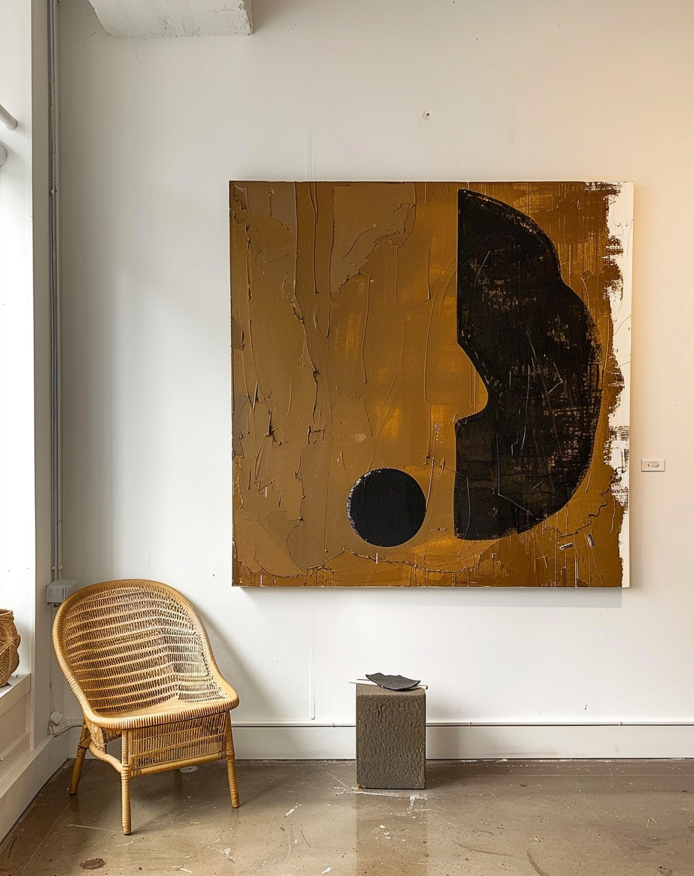 Wall Art Minimalist Geometric Warm Neutral Modern