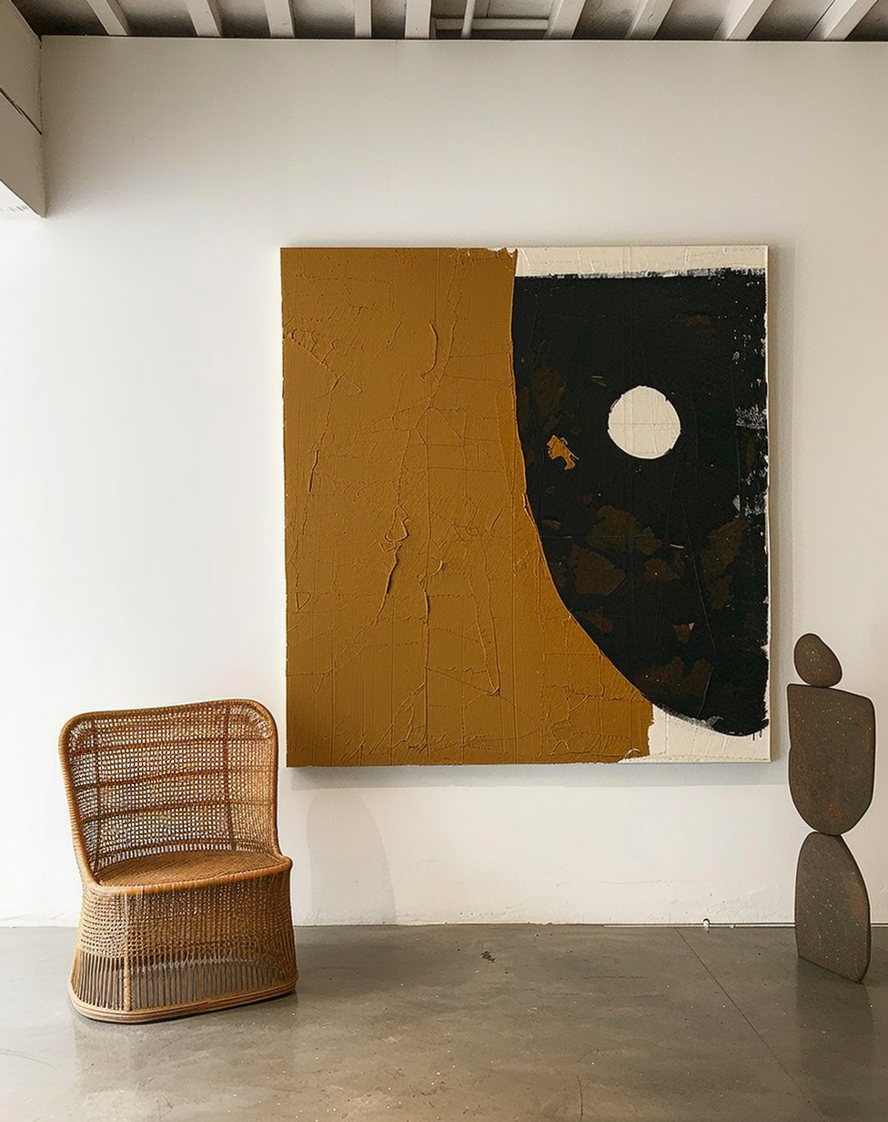 Wall Art Geometric Minimalist Meditative Painterly