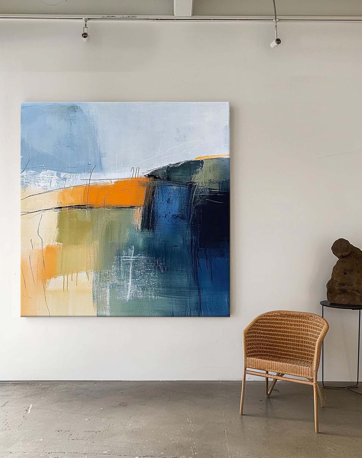 Wall Art Abstract Expressionist Painterly Scene