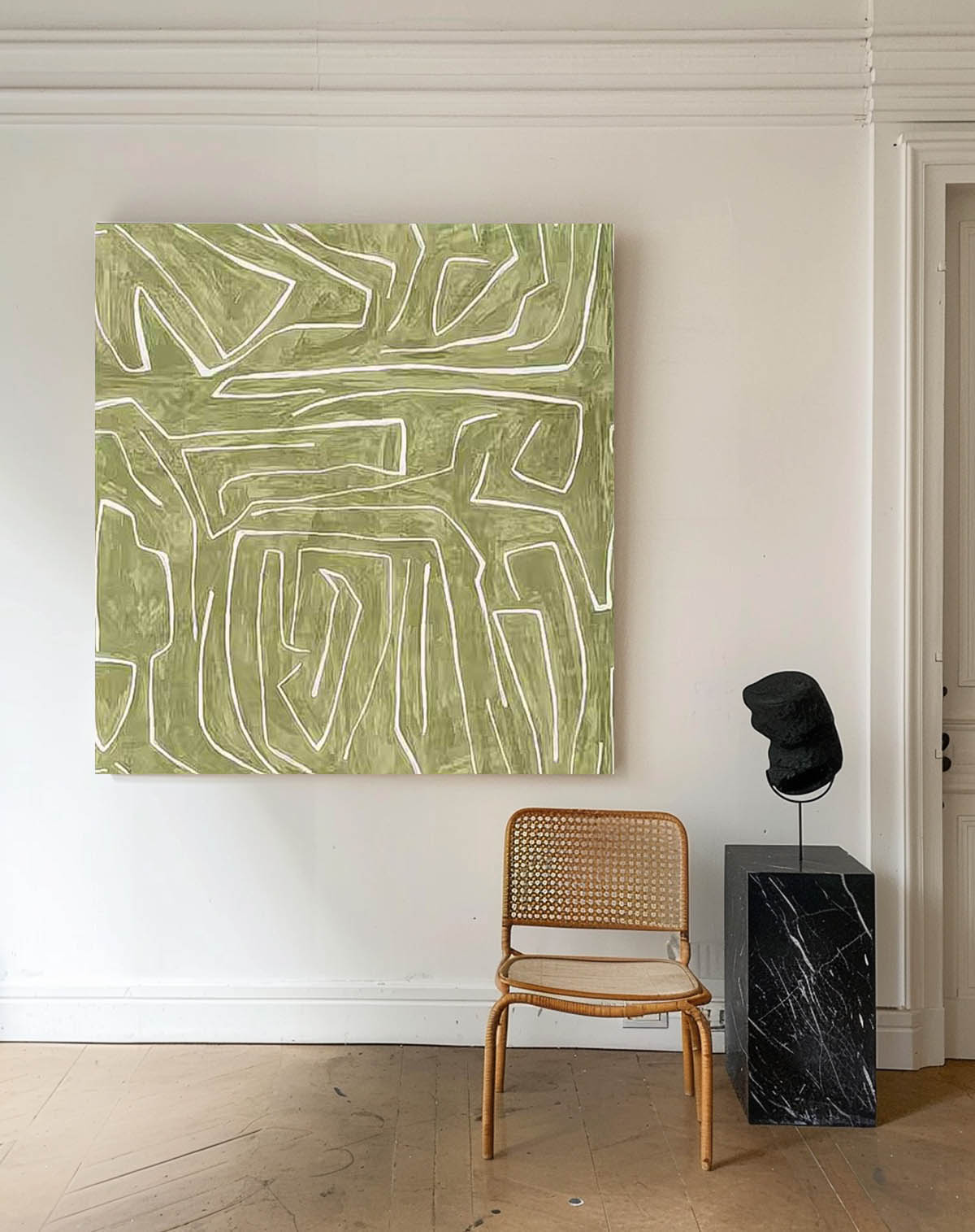 Wall Art Minimalist Geometric Abstract Wabi-Sabi