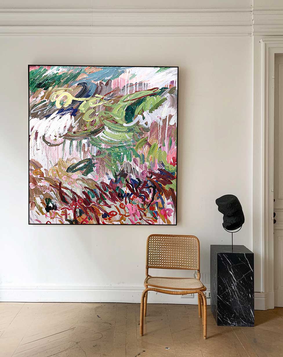 Wall Art Abstract Expressionist Botanical Modern