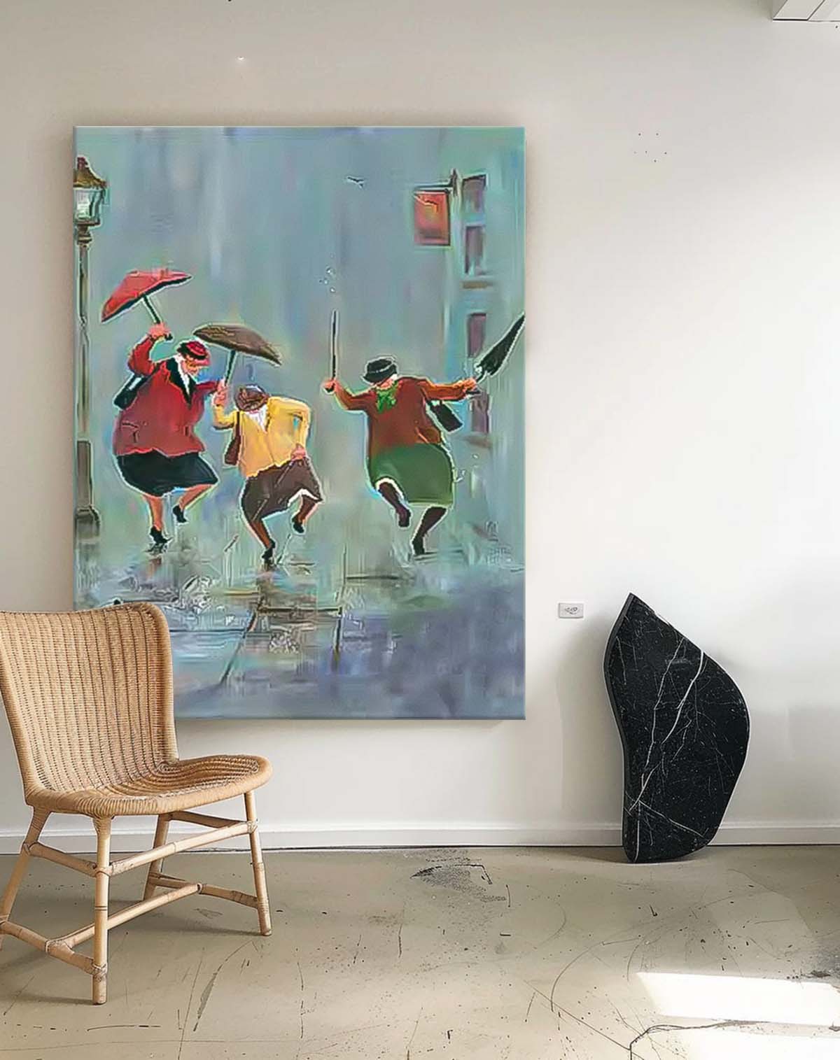 Wall Art People Painterly Energetic Dynamic