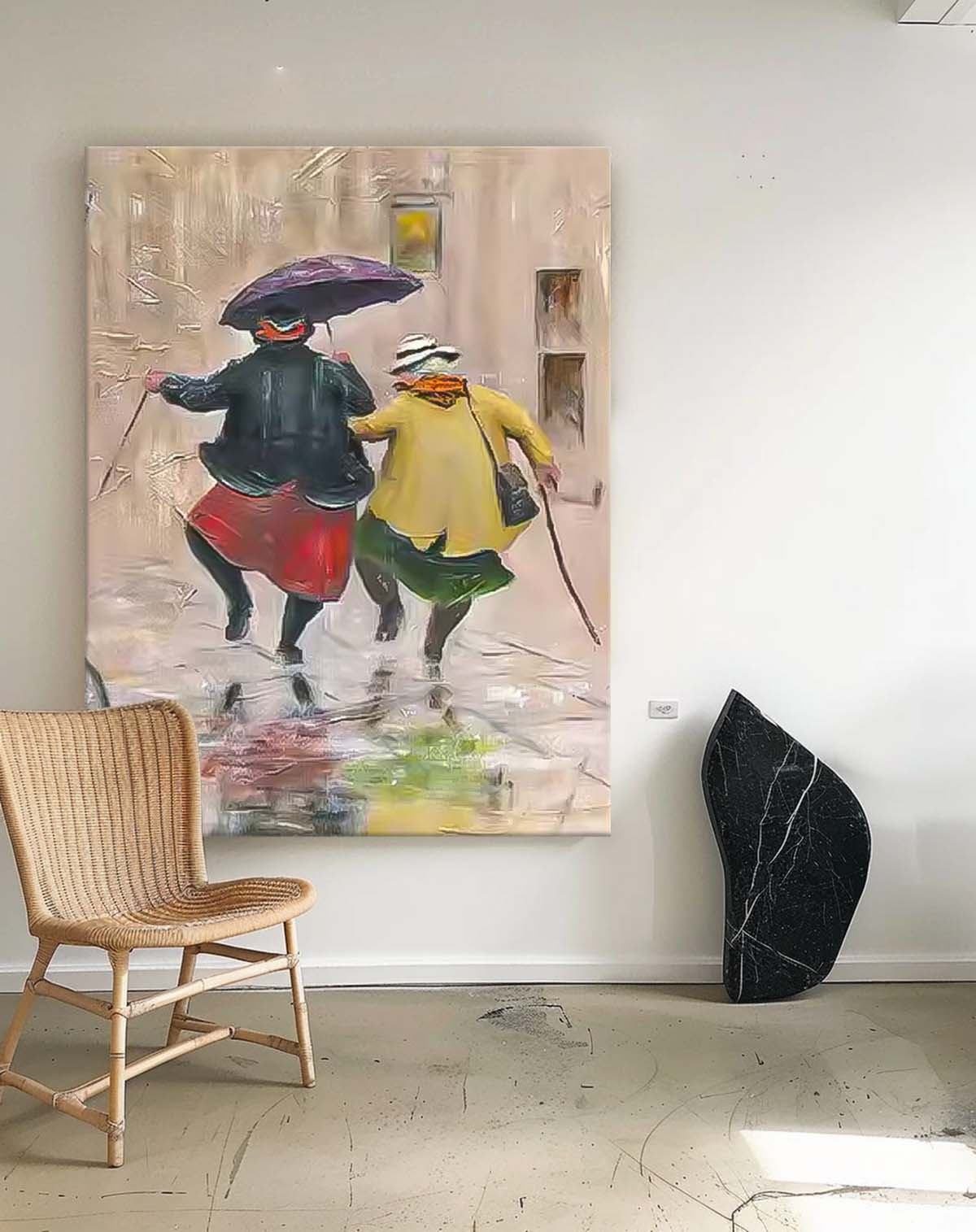 Wall Art Figurative Street Elegant Warm