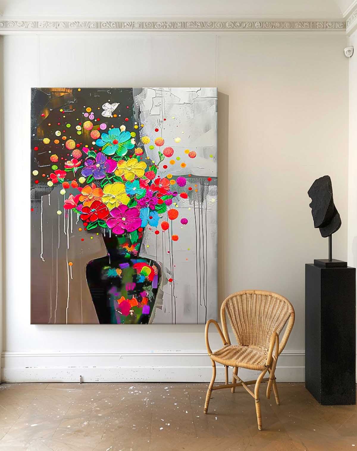 Wall Art Elegant Flower Artistic Abstract